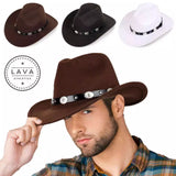 Wide Brim Hat Fedora Panama Western Cowboy Girl Hat Casual Cap For Men Womens