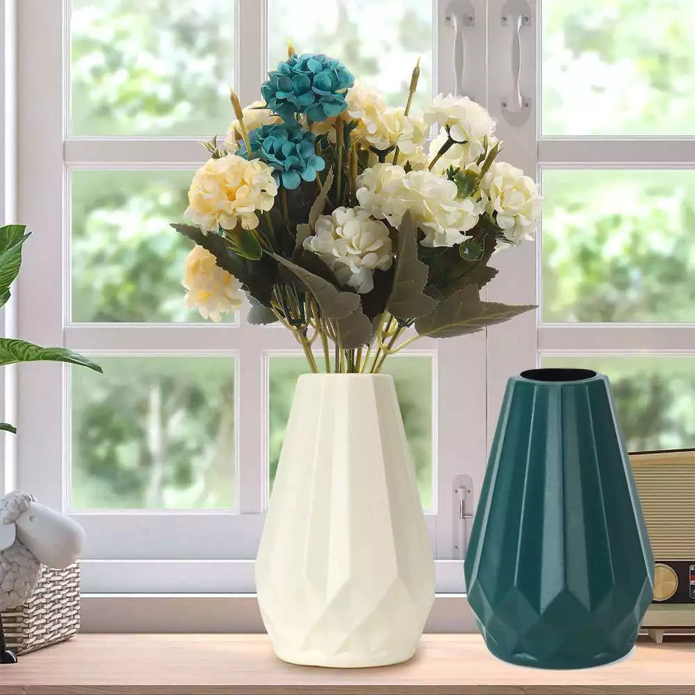 Flower Vase, Plastic Vase Shatterproof Design for Home Decor,Wedding vase Decor