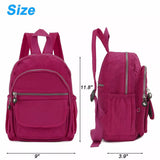 Waterproof Mini Backpack Women Purse Nylon Shoulder Rucksack Small Bag Travel US
