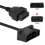 7 Pin OBD1 to 16 Pin OBD2 Convertor Adapter Cable Code Reader Scanner For Ford