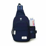Men Women Nylon Crossbody Shoulder Chest Cycle Sling Bag Daily Travel Backpack