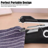 Mini DIY Portable Sewing Machine Tailor Stitch Handheld Cordless For Home Travel