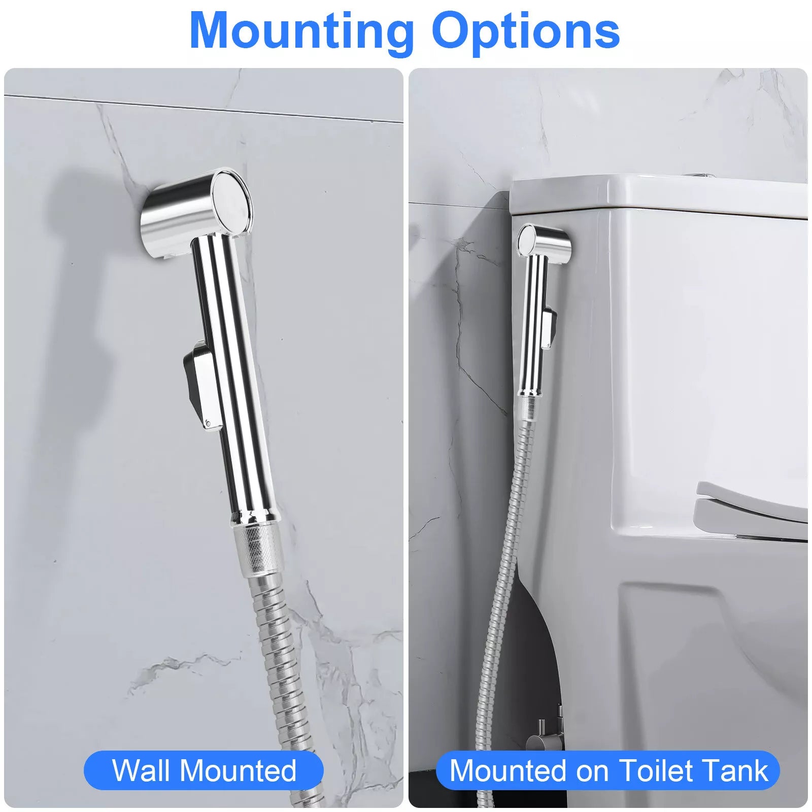 Hand Held Toilet Bidet Sprayer Bathroom Shower Water Spray Head w/1.5m Hose Part
