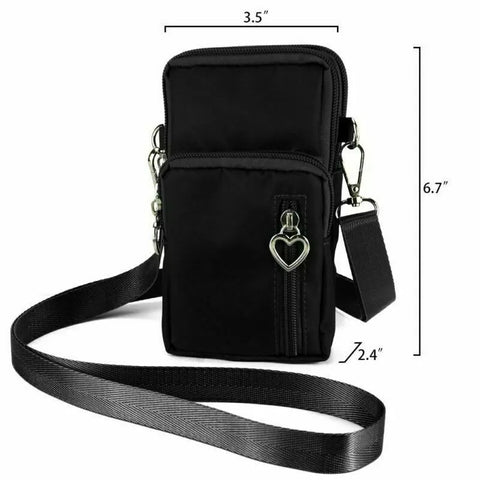 Men Women Nylon Crossbody Shoulder Chest Cycle Sling Bag Daily Travel Backpack