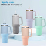 Silicone Boot For Cup 40 Oz Handled Stanley Tumbler Cup Bottom Protector Sleeve﻿