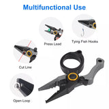 Mini Fishing Pliers Scissors Line Cutter Fishing Hook Remover Black Gray