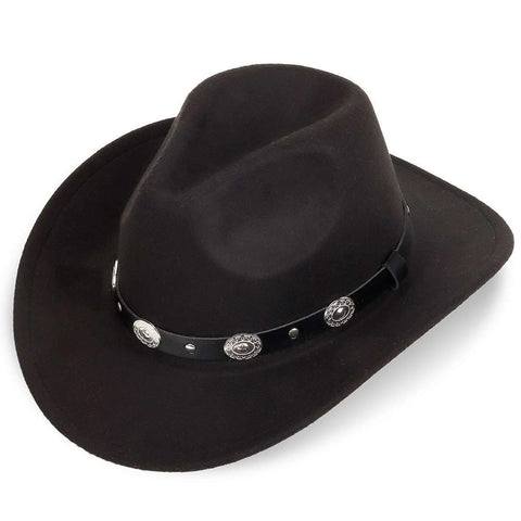 Wide Brim Hat Fedora Panama Western Cowboy Girl Hat Casual Cap For Men Womens
