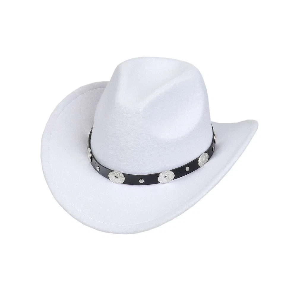 Wide Brim Hat Fedora Panama Western Cowboy Girl Hat Casual Cap For Men Womens